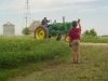 Tractor ride came past farm